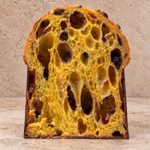 Corte de panettone 3 chocolates de Marea Bread